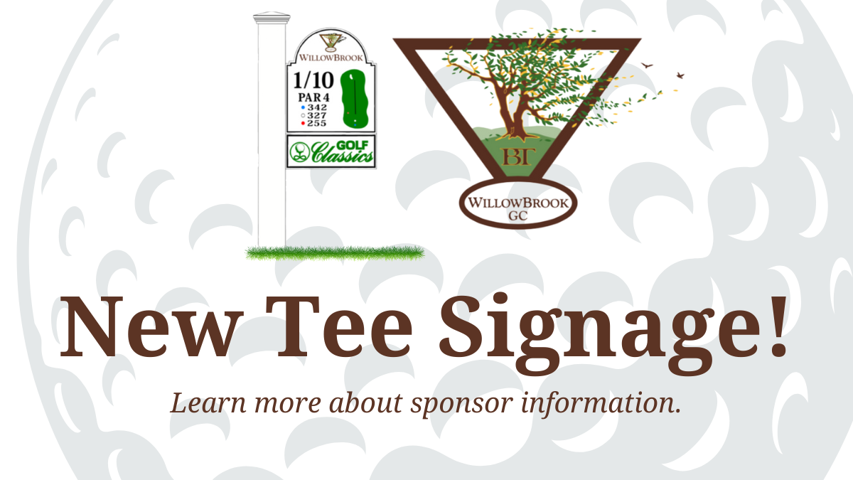New Tee Signage